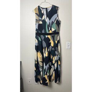 LAFAYETTE 148 GEOMETRIC PRINT MAXI DRESS 4